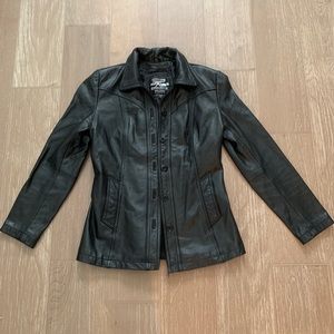 Wilsons Maxima Leather Jacket with buttons, size S